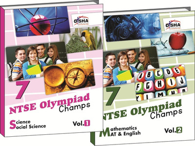 Ntse-Nmms/ Olympiads Champs Class 7 Science/ Social Science/ Maths/ Mental Ability/ English Vol 1 & 2(English, Paperback, unknown)