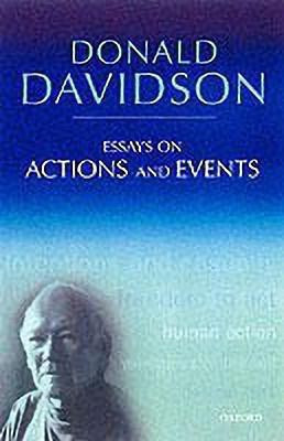 Essays on Actions and Events(English, Paperback, Davidson Donald)