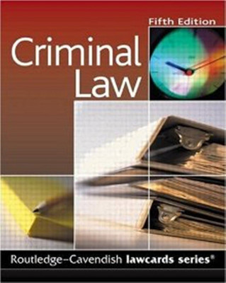 Cavendish: Criminal Lawcards(English, Paperback, Routledge-Cavendish)