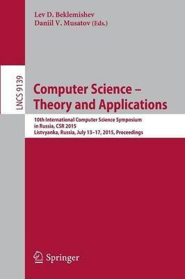 Computer Science -- Theory and Applications(English, Paperback, unknown)