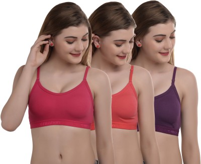 Alishan Women T-Shirt Non Padded Bra(Multicolor)