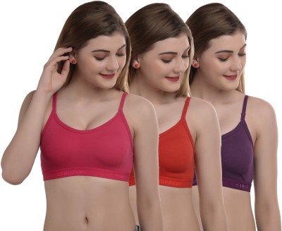 Alishan Women T-Shirt Non Padded Bra(Multicolor)