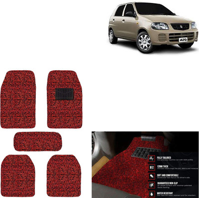 aksmit PVC Standard Mat For  Maruti Suzuki Alto(Red, Black)