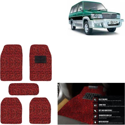 aksmit PVC Standard Mat For  Toyota Qualis(Red, Black)