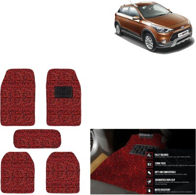 aksmit PVC Standard Mat For  Hyundai i20 Active(Red, Black)