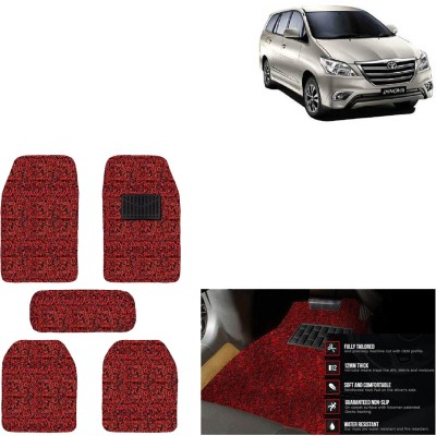 aksmit PVC Standard Mat For  Toyota Innova(Red, Black)