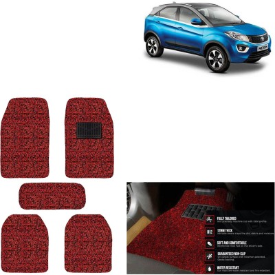 aksmit PVC Standard Mat For  Tata Nexon(Red, Black)