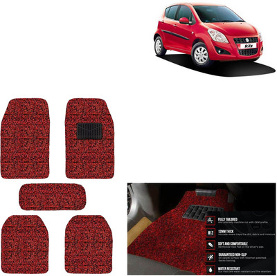 aksmit PVC Standard Mat For  Maruti Suzuki Ritz(Red, Black)