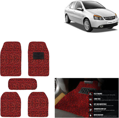 aksmit PVC Standard Mat For  Tata Indigo CS(Red, Black)