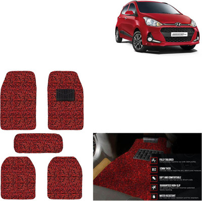 aksmit PVC Standard Mat For  Hyundai Grand i10(Red, Black)