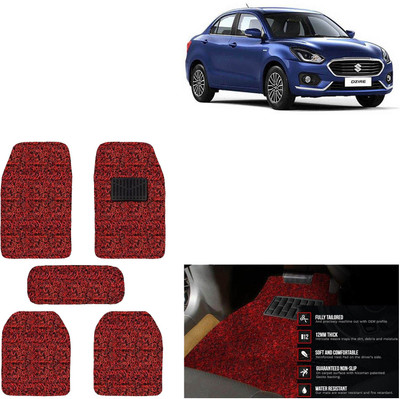 aksmit PVC Standard Mat For  Maruti Suzuki Swift Dzire(Red, Black)
