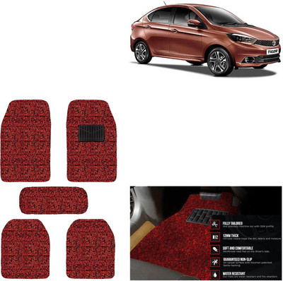 aksmit PVC Standard Mat For  Tata Tigor(Red, Black)