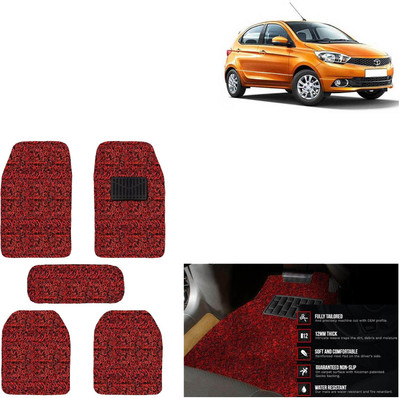 aksmit PVC Standard Mat For  Tata Tiago(Red, Black)