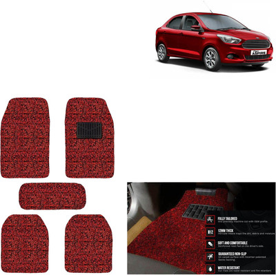 aksmit PVC Standard Mat For  Ford Aspire(Red, Black)