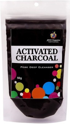 Jioo Organics Activated Charcoal Fine Powder For Face Mask & Detox(100 g)