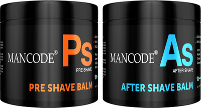 MANCODE Shaving Essentials, Pre Shave Balm and After Shave Balm to give Luxury(2 Items in the set)