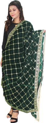 Hauemoda Velvet Embroidered Women Dupatta