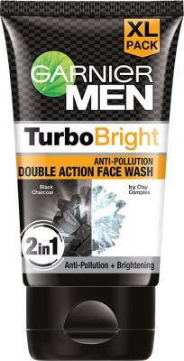 GARNIER Men Power White Double Action Charcoal  Face Wash  (150 g)