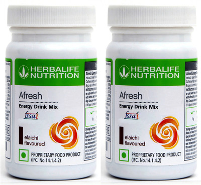 HERBALIFE Afresh Energy Drink - Elaichi Flavor Combo Pack 2 Energy Drink(2x50 g, Elaichi Flavored)