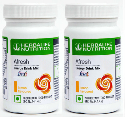 HERBALIFE Afresh Energy Drink - Lemon Flavor Combo Pack Of 2 Energy Drink(2x50 g, Lemon Flavored)