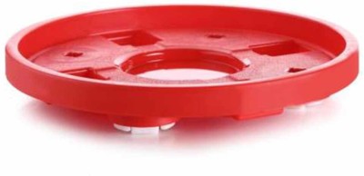 Shoppernation Heavy Duty Plastic Gas Stand Gas Cylinder Trolley(Red)