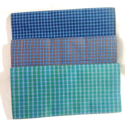NIKYANKA Checkered Light Blue Lungi
