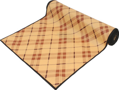 LITHARA PVC (Polyvinyl Chloride) Drawer Mat(Beige, Large)
