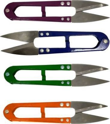 Jaravik handy cutter Metal Grip Hand-held Paper Cutter(Set Of 4, Multicolor)