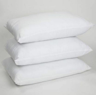 SANJU BROTHER LUXORY Microfibre Solid Sleeping Pillow Pack of 3(White)