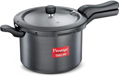 Prestige Svachh Hard Anodised with Anti Bulge Induction Base 5 L Outer Lid Induction Bottom Pressure Cooker(Hard Anodized)