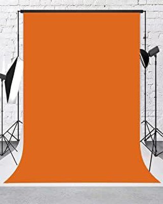 Cam cart 8X10 FT Orange Color Backdrops Lycra Cloth for Photographer Photography Reflector