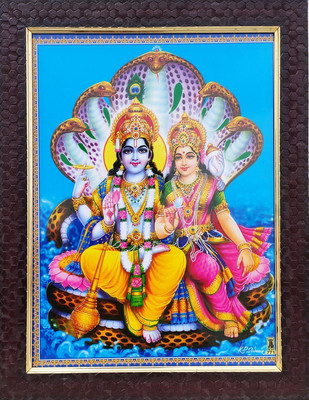SAI BALAJI ACRALICS Vishnu lakshmi photo Religious Frame