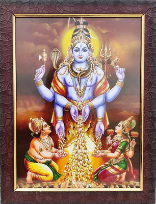 SAI BALAJI ACRALICS swarnakarshana bhairava photo frame Religious Frame