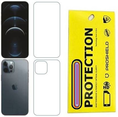 SAM GADGETS WORLD Front and Back Screen Guard for Apple iphone 12 Pro Max(Pack of 2)