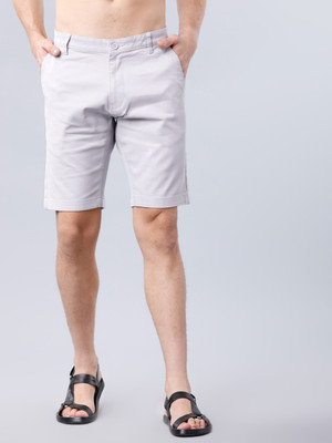 HIGHLANDER Solid Men Grey Regular Shorts