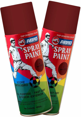 ABRO SP-8-2 Red Spray Paint 400 ml(Pack of 2)