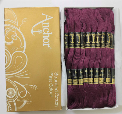 ANCHOR MAROON Thread(8 m Pack of25)