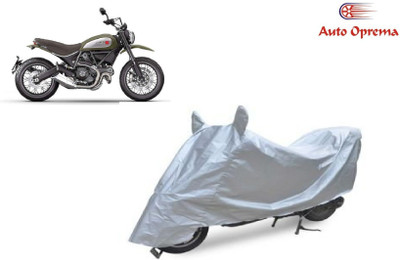 Auto Oprema Waterproof Two Wheeler Cover for Universal For Bike(Scrambler, Silver)