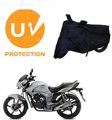 SANJU Waterproof Two Wheeler Cover for Hero(Hunk, Black)