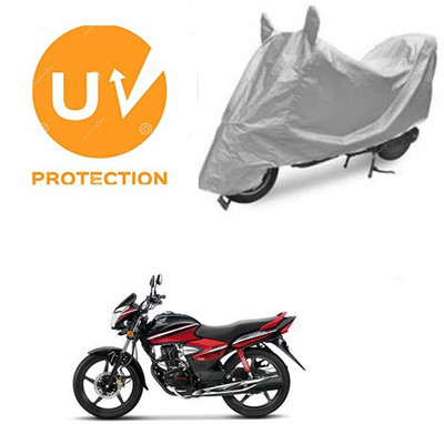 SANJU Waterproof Two Wheeler Cover for Honda(CB Shine, Silver)