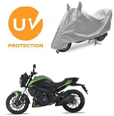 SANJU Waterproof Two Wheeler Cover for Bajaj(Dominar, Silver)