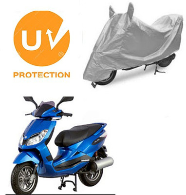 MOTOWORLD Waterproof Two Wheeler Cover for Bajaj(Sunny, Grey)