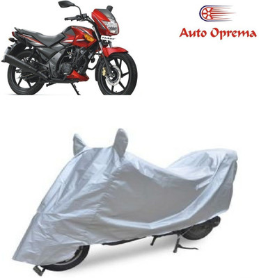 Auto Oprema Waterproof Two Wheeler Cover for Universal For Bike(Flame, Silver)