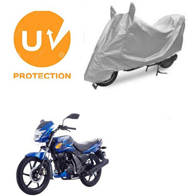 SANJU Waterproof Two Wheeler Cover for TVS(Flame SR125, Silver)
