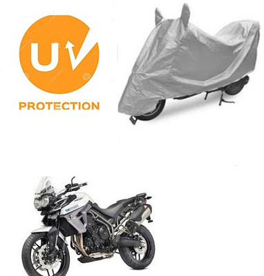 SANJU Waterproof Two Wheeler Cover for Triumph(Tiger 800 XR, Silver)