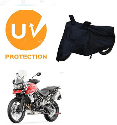 SANJU Waterproof Two Wheeler Cover for Triumph(Tiger 800 XCA, Black)
