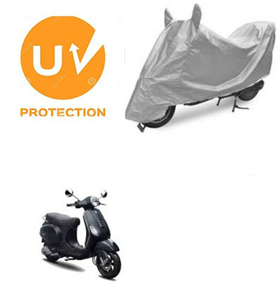 SANJU Waterproof Two Wheeler Cover for Piaggio(Vespa LX, Silver)