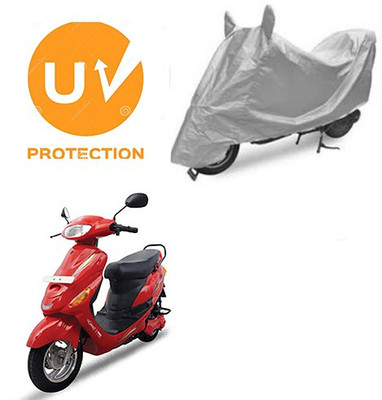 MOTOWORLD Waterproof Two Wheeler Cover for Hero(E Sprint, Silver)