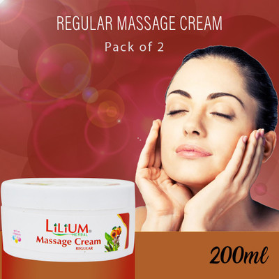 LILIUM Massage Cream 200ml Pack of 2(200 ml)