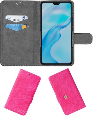 ACM Flip Cover for Vivo V20 Pro 5G(Pink, Cases with Holder, Pack of: 1)